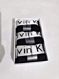 تصویر پک شورت مردانه کلوین‌کلین اسلیپ کش سفید short mardaneh kalvinkelin pachesdar nakh tark pak 3 adadi