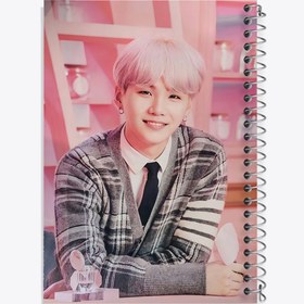 تصویر دفتر نت موسیقی 50 برگ خندالو طرح شوگا گروه بی تی اس BTS 