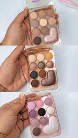 تصویر پالت سایه چشم قلبی میس لارا ۱۰ رنگ 