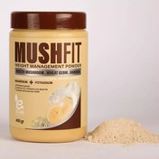 تصویر پودر قارچ صدفی به همراه پودر جوانه گندم و پودر موز ۴۵۰ گرمی 