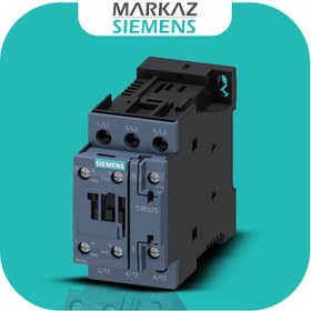 تصویر 3rt2027-1bb40 کنتاکتور زیمنس 32 آمپر، 15 کیلو وات، 24V DC 