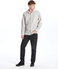 تصویر Regular Fit Uzun Kollu Erkek Dokulu Gömlek 