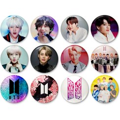 تصویر پیکسل خندالو طرح گروه بی تی اس (BTS) 