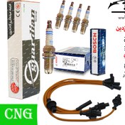 تصویر پک ویژه افزایش شتاب و قدرت CNG, پژو 405 کاربراتوری 2000cc - با شمع دو پلاتین بوش روسیه / و وایر شمع تقویتی 