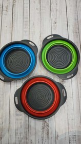 تصویر آبکش مسافرتی تاشو سیلیکونی 