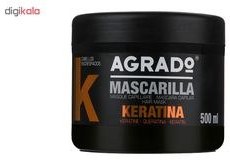 تصویر ماسک کراتین ترمیم کننده مو 500 میل آگرادو Creatine mask for hair repair 500 ml Agrado