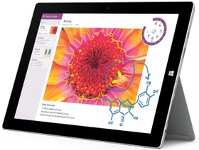 تصویر تبلت مایکروسافت سرفیس 3 مدل MicroSoft Surface 3 Atom X7-Z8700 Ram 2GB Hard 64GB SSD 