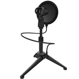 تصویر سه پایه میکروفون رومیزی پاپ فیلتر دار یانمای مدل ST5 YANMAI ST-5 POP-FILTER SHOCKPROOF TRIPOD