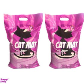 تصویر خاک گربه کت مت (Cat Mat) وزن 10 کیلوگرم بسته 2 عددی 