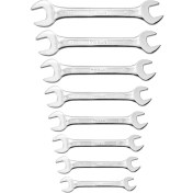 تصویر ست آچار دو سر تخت بدون کیف 8 عددی هندی توسن کدTI103-S08 tossan 
