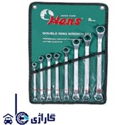 تصویر ست آچار دو سر رینگی 8 عددی 6 تا 22 هنس مدل 16008M 