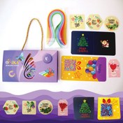 تصویر پک کاغذ مليله 150 برگ و کارت تشکر سایز 30*0.5 اوریکا 