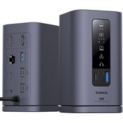 تصویر هاب USB تایپ‌سی ۱۰ پورت باسئوس مدل Spacemate 