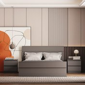 تصویر تخت خواب دو نفره اعیان مدل FH864 سایز ۱۶۰x۲۰۰ سانتی متر 