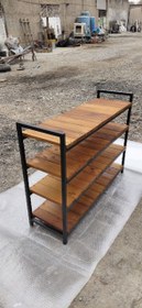 تصویر جا کفشی چوبی کد D502 