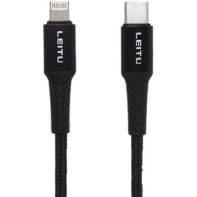 تصویر کابل USB-C به لایتنینگ لیتو مدل LD-1 طول 1 متر Leitu LD-1 USB-C To Lightning Cable 1.0m