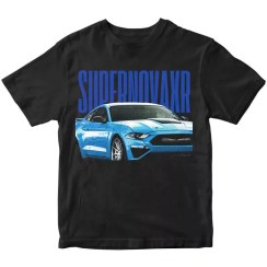 تصویر تیشرت طرح ماشین اسپرت با نوشته «SupernovaR» – سوپرنوا آر 