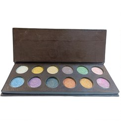 تصویر پالت سايه چشم 12 رنگ آکوا مدل متال Metal Aqua color Palette يو تری اف - U3F 