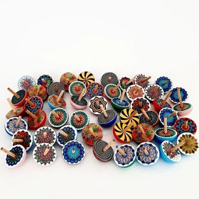 تصویر فرفره چوبی اسلیمی ۵۰ عددی 