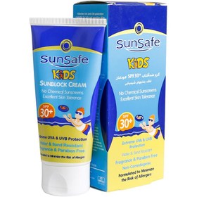 تصویر کرم ضد آفتاب SPF30 مخصوص کودکان سان سیف 