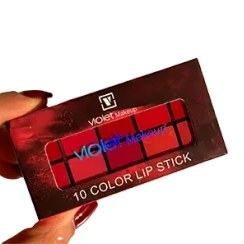 تصویر پالت رژ لب ویولت ۱۰ رنگ 