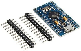 تصویر برد آردوینو Pro microدارای پردازنده مرکزی ATMEGA32U4 ولتاژ 5 ولت Arduino pro micro atmega32U4 5V/16MHZ