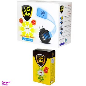 تصویر حشره کش برقی و قرص حشره کش تار و مار مدل S-Abi-002 مجموعه 2 عددی 