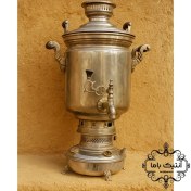 تصویر سماور نفتی بزرگ -برنج- پهلوی - کلکسیونی -قدیمی 