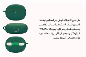 تصویر کاور هندزفری بلوتوث هایلو مدل W1 ANC - سبز 