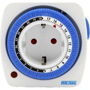 تصویر تایمر دو شاخه ۲۴ ساعته پارس فانال مدل PFTG-28 