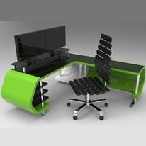 تصویر میز کامپیوتر طراحی شده در سالیدورک و کتیا 