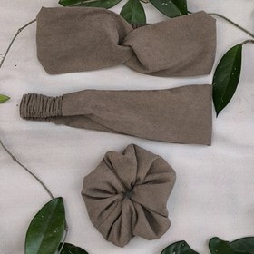 تصویر هد بند مخمل کبریتی 