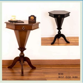 تصویر میز چوب تک کشو M36 