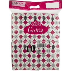 تصویر دستمال کاغذی 100 برگ گلریز دياموند بسته 10 عددي 