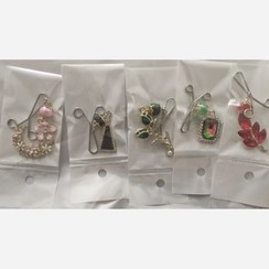 تصویر گیره شال و روسری پک پنج عددی مجلسی 