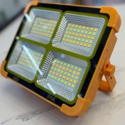 تصویر پروژکتور شارژی خورشیدی مدل HG-68 ظرفیت ۴۰۰ وات 