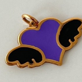 تصویر پلاک طلا قلب مرواریدی 