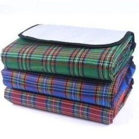 تصویر زیرانداز شطرنجی150×۱۸۰ - سبز Waterproof Picnic Blanket –180×150