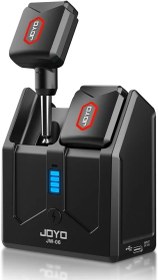 تصویر وایرلس جویو Joyo jw06 5.8ghz JOYO Wireless Guitar System 5.8GHz Wireless Guitar Transmitter Receiver with Charging Box 4 Signal Channel for Guitar Bass Electric Instruments (JW-06)