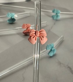 تصویر نی پیرکس پاپیونی - آبی 