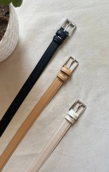 تصویر کمربند چرمی با سگک زبانه دار کد ۱۰۱۸ - نسکافه ای 