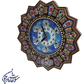 تصویر ساعت دیواری خاتم کاری میناکاری اصفهان 