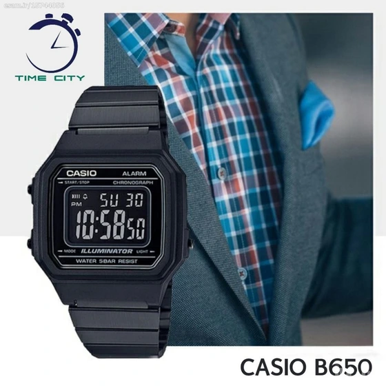 خرید و قیمت ساعت کاسیو مدل CASIO B650W ضدآب رنگ مشکی 100%اصل | ترب