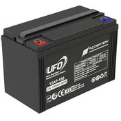 تصویر باتری یو پی اس 12 ولت 100 آمپر یوفو ا UFO VRLA 12V 100 AH Battery UFO VRLA 12V 100 AH Battery