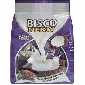 تصویر بیسکویت کاکائویی با کرم شکلاتی شیری بیسکونرژی نیلی‌تو بسته 240 گرمی 