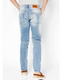 تصویر جین مردانه باریک فیت با قابلیت کشسانی، آبی برند diesel Men Slim Fit Wash Stretchable Denim, Blue