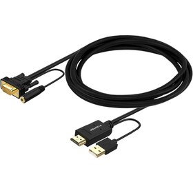 تصویر کابل تبدیل VGA به HDMI لنشن مدل CB-VC-HpVa-P1 دو متری 