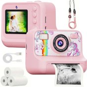 تصویر دوربین عکاسی چاپ فوری Z12 Mini با کیفیت HD و لنز دوگانه حافظه ۳۲ گیگابایت 