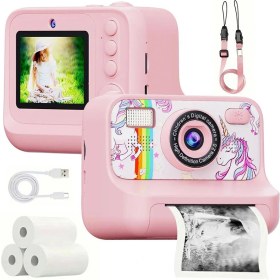 تصویر دوربین عکاسی چاپ فوری Z12 Mini با کیفیت HD و لنز دوگانه حافظه ۳۲ گیگابایت 