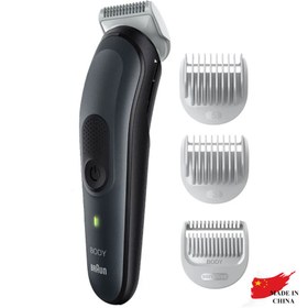 تصویر ماشین اصلاح بدن براون مدل BG3340 Braun ست مراقبت بدن BodyGroomer 3 BG 3340 SkinShield Technology